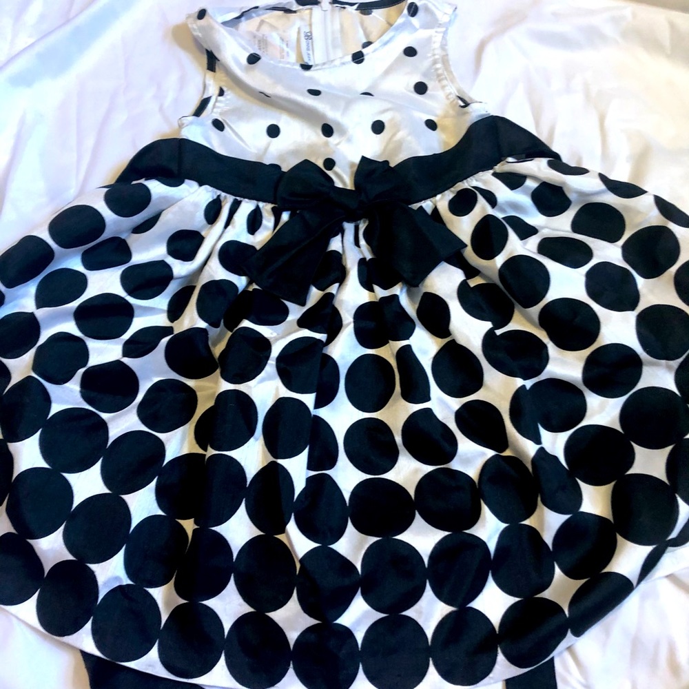 Black and White Toddler Dress
